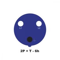 Tomada de Acoplamento Industrial 2P+T 32 A 220-250 Vca 6 H Tramontina