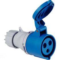 Tomada de Acoplamento Industrial 2P+T 32 A 220-250 Vca 6 H Tramontina