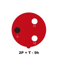 Tomada de Acoplamento Industrial 2P+T 32 A 380-415 Vca 9 H Tramontina