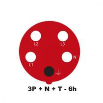 Tomada de Acoplamento Industrial 3P+N+T 16 A 380-415 Vca 6 H Tramontina