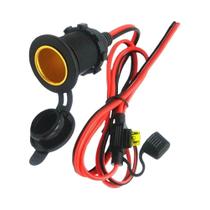 Tomada De Alimentação 12V 24V Para Acendedor De Cigarros Automotivo Com Fusível De 20A E Cabo Tomada De Alimentação 12V 24V Para Acendedor De Cigarros Automotivo Com Fusível De 20A E Cabo