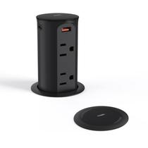 Tomada de alimentação Jgstkcity Pop Up para bancadas e mesas 20W USB-C Tomada de alimentação Jgstkcity Pop Up para bancadas e mesas 20W USB-C