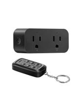 Tomada de controle remoto DEWENWILS 15A/1875W 100FT Range preta