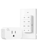Tomada de controle remoto DEWENWILS Timer 15A/1875W, alcance de 100 pés