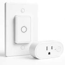 Tomada de controle remoto LoraTap Wireless de 30 m de alcance interno