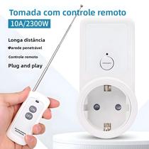 Tomada De Controle Remoto Sem Fio 433Mhz Plugue EU 50m Tomada Inteligente 15A 220V-240V Para