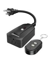 Tomada de controle remoto sem fio DEWENWILS 15A à prova de intempéries