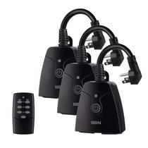 Tomada de controle remoto sem fio HBN Outdoor 15A, alcance de 100 pés