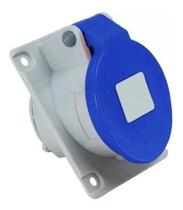 Tomada De Embutir 3p+t 16a 200/250v Azul - N4049 - Steck