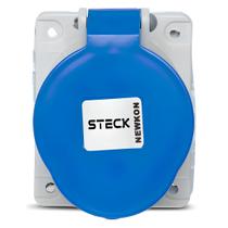 Tomada De Embutir 3p+t 32a 200/250v Azul N4249 Steck