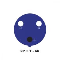 Tomada de Embutir Industrial 2P+T 16 A 220-250 Vca 6 H Tramontina Tomada de Embutir Industrial 2P+T 16 A 220-250 Vca 6 H Tramontina