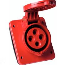 Tomada de Embutir Industrial 3P+T 32 A 380-415 Vca 6 H Tramontina Tomada de Embutir Industrial 3P+T 32 A 380-415 Vca 6 H Tramontina