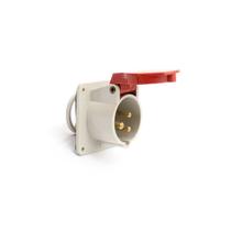 Tomada De Embutir Negativa 2P+T 32A 380/440V Strahl N-3249