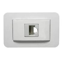 Tomada De Embutir Para Informatica RJ45-CAT 5 LUMITEK-branca Tomada De Embutir Para Informatica RJ45-CAT 5 LUMITEK-branca