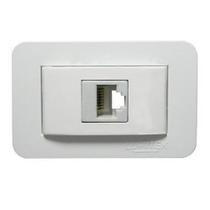 Tomada De Embutir Para Informatica RJ45-CAT 6 LUMITEK-Preta ou Branca