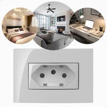 Tomada de Embutir Para Móveis Planejados Bancada Mesa Cozinha Sala Painel Quarto 2P+T 20A 250V