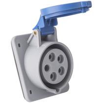 Tomada De Embutir Tramontina 3p+n+t 16 A 220-250 V Ip44 Para Ambientes Industriais E Comerciais Tomada De Embutir Tramontina 3p+n+t 16 A 220-250 V Ip44 Para Ambientes Industriais E Comerciais