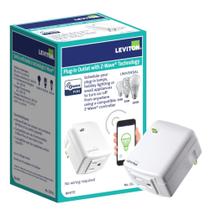 Tomada de encaixe inteligente Leviton Decora Smart Z-Wave DZPA1-2BW