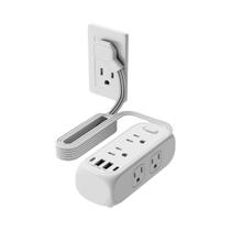 Tomada De Energia Com 6 Saídas E Cabo De 15m, Portas USB-A E USB-C, Filtro De Rede, Adaptador De Tomada De Energia Com 6 Saídas E Cabo De 15m, Portas USB-A E USB-C, Filtro De Rede, Adaptador De