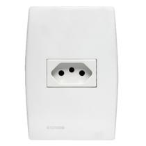 Tomada de Energia Conjunto 1 Módulo 2P + T 10A Branco - Soprano