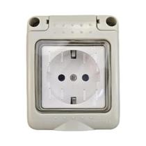 Tomada De Energia Externa À Prova d'Água IP55 Padrão Duplo UK EU FR Para Cozinha E Banheiro