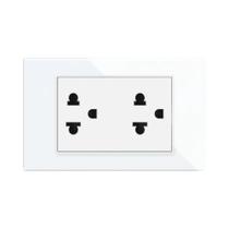 Tomada De Energia Padrão Tailandês 110V-250V 120mm X 72mm Painel De Vidro Cristal Temperado Plugue