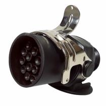 Tomada de Engate Macho com 15 Polos - Nylon Preto - DNI 8399