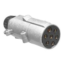 Tomada de Força Elétrica para Chicote Cavalo / Carreta - 7 Pólos - Metal - Macho