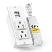 Tomada de mesa embutida Power Strip Kungfuking 2 AC 2 USB 1,8 m