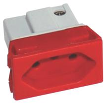 Tomada de Painel com Borne 20A 250V Vermelho - S8623 - STECK