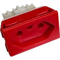 Tomada De Painel Garra Plastica Com Borne Steck 20A. Preta - S8621 Tomada De Painel Garra Plastica Com Borne Steck 20A. Preta - S8621