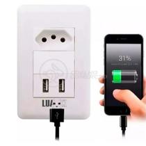 Tomada De Parede 1 Entrada Fonte 2 Usb 5v 10a Bivolt Tomada De Parede 1 Entrada Fonte 2 Usb 5v 10a Bivolt