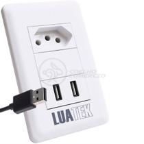 Tomada De Parede 1 Entrada Fonte 2 Usb 5v 10a Bivolt Tomada De Parede 1 Entrada Fonte 2 Usb 5v 10a Bivolt