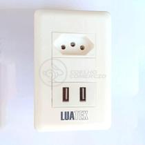 Tomada De Parede 1 Entrada Fonte 2 Usb 5v 10a Bivolt Tomada De Parede 1 Entrada Fonte 2 Usb 5v 10a Bivolt