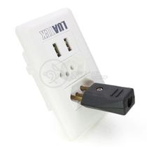 Tomada De Parede 2 Entrada Fonte 2 Usb 5v 10a Bivolt Tomada De Parede 2 Entrada Fonte 2 Usb 5v 10a Bivolt