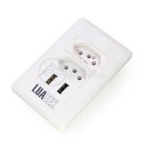 Tomada De Parede 2 Entrada Fonte 2 Usb 5v 10a Bivolt Tomada De Parede 2 Entrada Fonte 2 Usb 5v 10a Bivolt