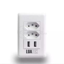Tomada De Parede 2 Entrada Fonte 2 Usb 5v 10a Bivolt Tomada De Parede 2 Entrada Fonte 2 Usb 5v 10a Bivolt