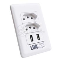 Tomada De Parede 2 Entrada Fonte 2 Usb 5v 10a Bivolt Tomada De Parede 2 Entrada Fonte 2 Usb 5v 10a Bivolt