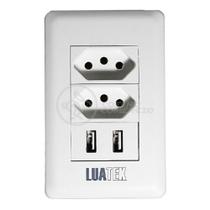 Tomada De Parede 2 Entrada Fonte 2 Usb 5v 10a Bivolt Tomada De Parede 2 Entrada Fonte 2 Usb 5v 10a Bivolt