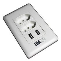 Tomada De Parede 2 Entrada Fonte 2 Usb 5v 10a Bivolt Tomada De Parede 2 Entrada Fonte 2 Usb 5v 10a Bivolt