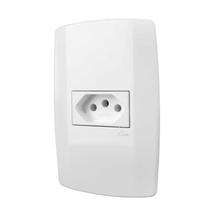 Tomada de Parede Bivolt de 20A Completa Com Espelho 4x2 Linha Slim Ilumi