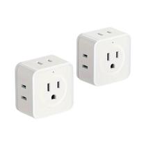 Tomada De Parede Com 5 Saídas Padrão Americano, Extensor Elétrico Compacto Para Casa, Escritório E