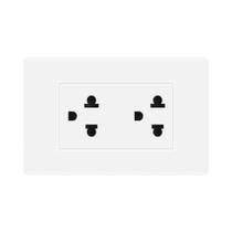 Tomada De Parede Dupla Branca 15A EUA, Soquete Multiuso 110-250V 120mm X 74mm, Tomada Universal Tomada De Parede Dupla Branca 15A EUA, Soquete Multiuso 110-250V 120mm X 74mm, Tomada Universal