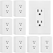 Tomada de parede ENERLITES 61502-MW 15A 125V, pacote com 40 unidades, branca fosca