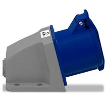 Tomada de Parede Industrial Sobrepor 123 2P+T 32A Azul IP44