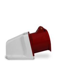 Tomada de Parede Industrial Sobrepor 124 3P+T 6H 380VAC 32A Vermelho IP44
