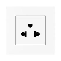 Tomada De Parede Padrão Americano Branca 16A 110-250V Painel De 86mm Plugue Tailandês Tomada De