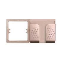 Tomada De Parede Tipo-C USB Em Acrílico Preto Com Espelho Cristal, Carregamento 5V 2100mA, Padrão Tomada De Parede Tipo-C USB Em Acrílico Preto Com Espelho Cristal, Carregamento 5V 2100mA, Padrão