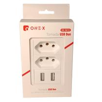 Tomada De Parede Tripolar Onex EX-5612T 2 Portas Usb Bivolt Tomada De Parede Tripolar Onex EX-5612T 2 Portas Usb Bivolt