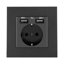 Tomada De Parede USB Padrão EU 16A 5V 2A Porta AC 110V-250V Embutida